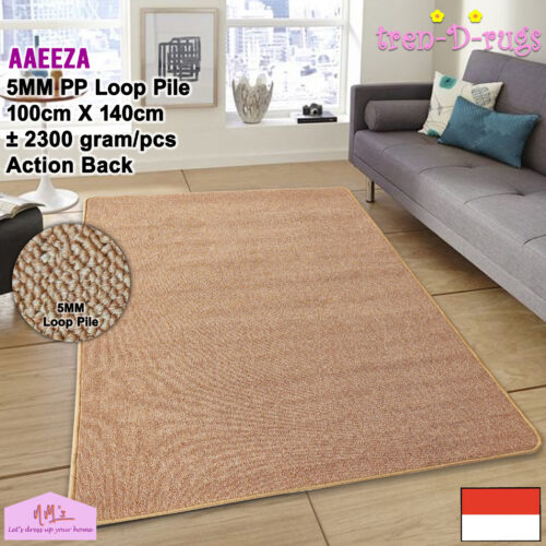 Tren-D-rugs karpet tufted bulu polos 100x140cm - nms