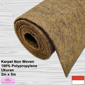 Karpet non woven polos 1roll 2mx5m tebal 2m - nms