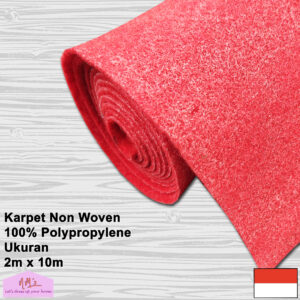 Karpet non woven polos 1roll 2mx10m tebal 2m - nms