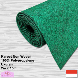 Karpet non woven polos 1roll 2mx15m tebal 2m - nms