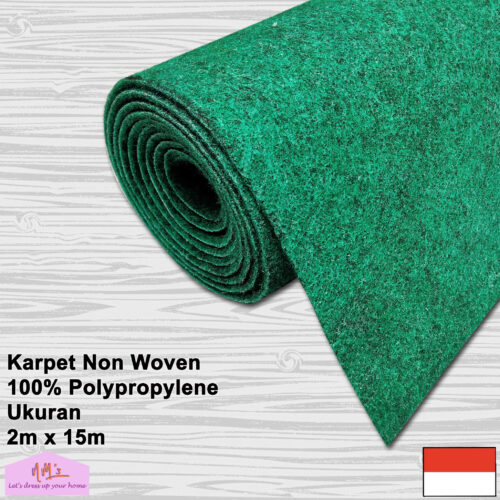 Karpet non woven polos 1roll 2mx15m tebal 2m - nms