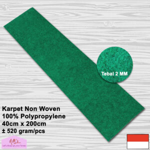 Karpet non woven polos 40x200cm tebal 2mm - nms