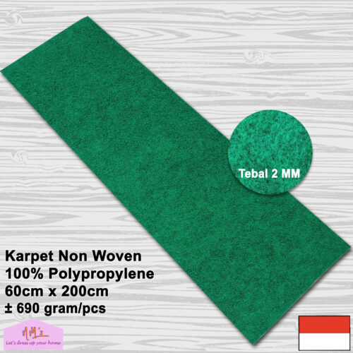 Karpet non woven polos 60x200cm tebal 2mm - nms