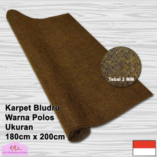 Karpet non woven polos 180x200cm tebal 2mm - nms