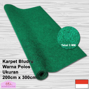 Karpet non woven polos 200x300cm tebal 2mm - nms