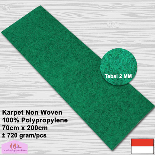 Karpet non woven polos 70x200cm tebal 2mm - nms