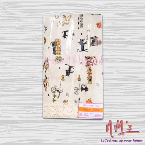 Tren-D-home taplak meja kulkas katun motif nordic 150x230cm - Gambar 11