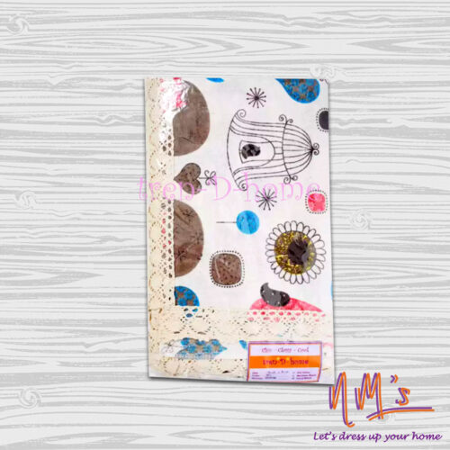 Tren-D-home taplak meja kulkas katun motif nordic 150x230cm - Gambar 2