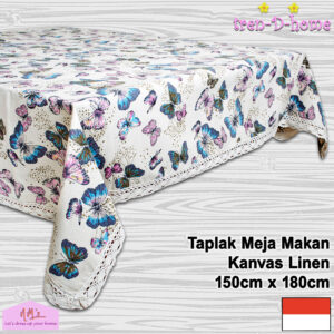Tren-D-home taplak meja kulkas katun motif nordic 150X180cm