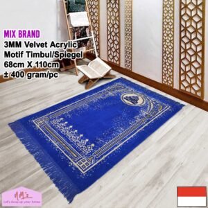 Sajadah turkey motif beludru speigel mix brand 68 x 110 cm