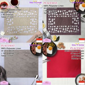 Tren-D-home placemat tatakan piring aesthetic 34 cm x 44 cm