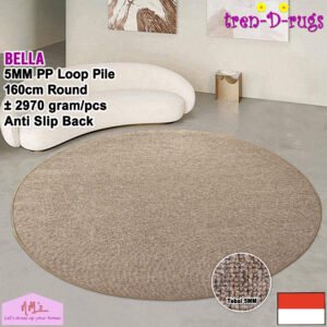 Tren-D-rugs Karpet polos round anti slip diameter 160 cm