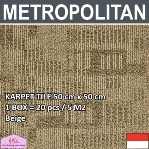 METROPOLITAN Karpet tile kantor hotel lantai 50 x 50 cm 1 box