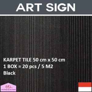 ART SIGN Karpet tile kantor hotel gym lantai 50 x 50 cm 1 box