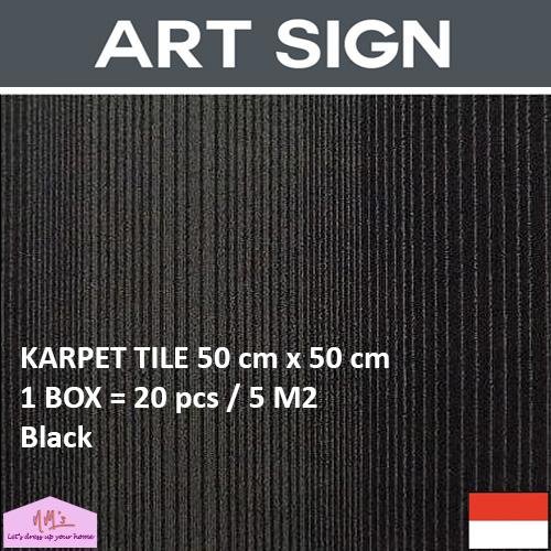 ART SIGN Karpet tile kantor hotel gym lantai 50 x 50 cm 1 box