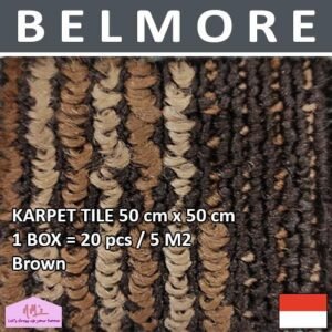 BELMORE Karpet tile kantor hotel gym lantai 50 x 50 cm 1 box