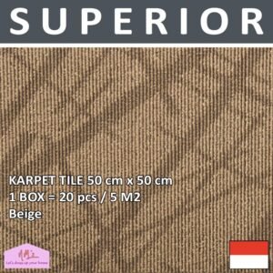 SUPERIOR Karpet tile kantor hotel lantai 50 x 50 cm 1 box