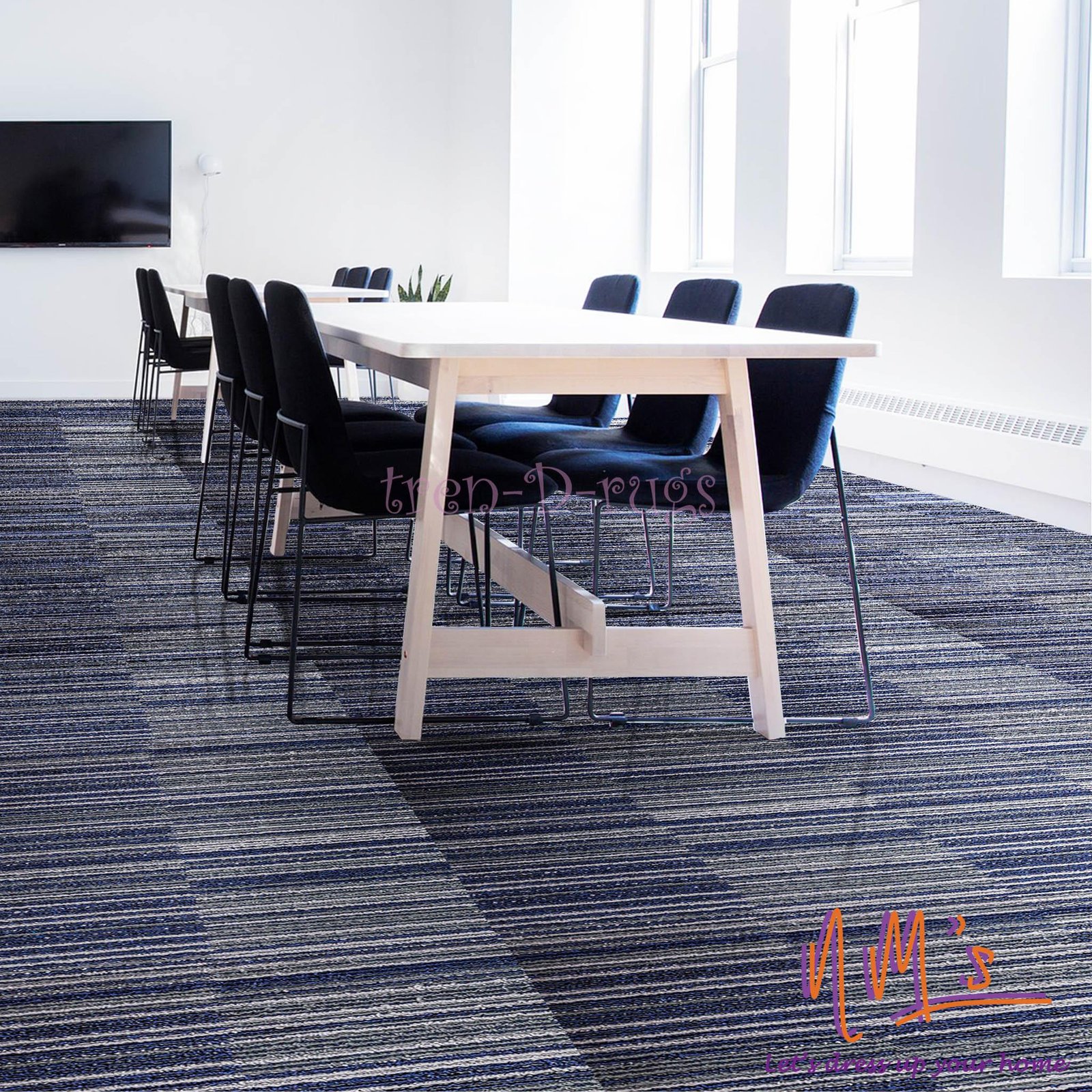 CASPIAN Karpet tile kantor hotel gym lantai 50 x 50 cm 1 box - Gambar 5