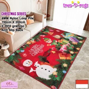 Tren-D-rugs Karpet Motif Christmas Natal 150 cm x 200 cm
