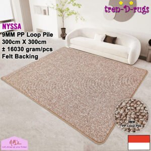 Tren-D-rugs Karpet polos solid jumbo 300 cm x 300 cm
