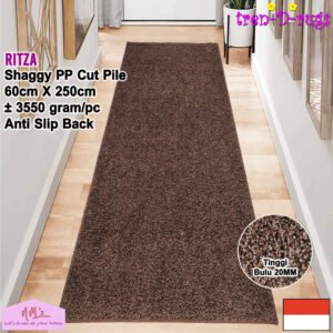 Tren-D-rugs Karpet shaggy polos modern aesthetic 60 x 250 cm
