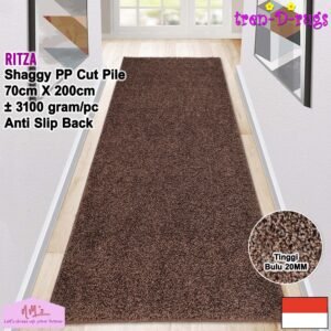 Tren-D-rugs Shaggy karpet polos modern aesthetic 70 x 200 cm