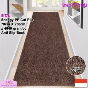 Tren-D-rugs Shaggy karpet polos modern aesthetic 70 x 250 cm