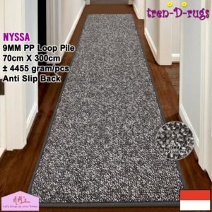 Tren-D-rugs Karpet polos anti slip permadani 70 cm x 300 cm