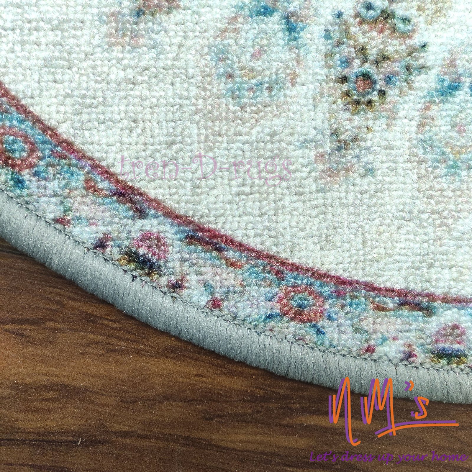 Karpet round bulat motif vintage persian diameter 120 cm - Gambar 2