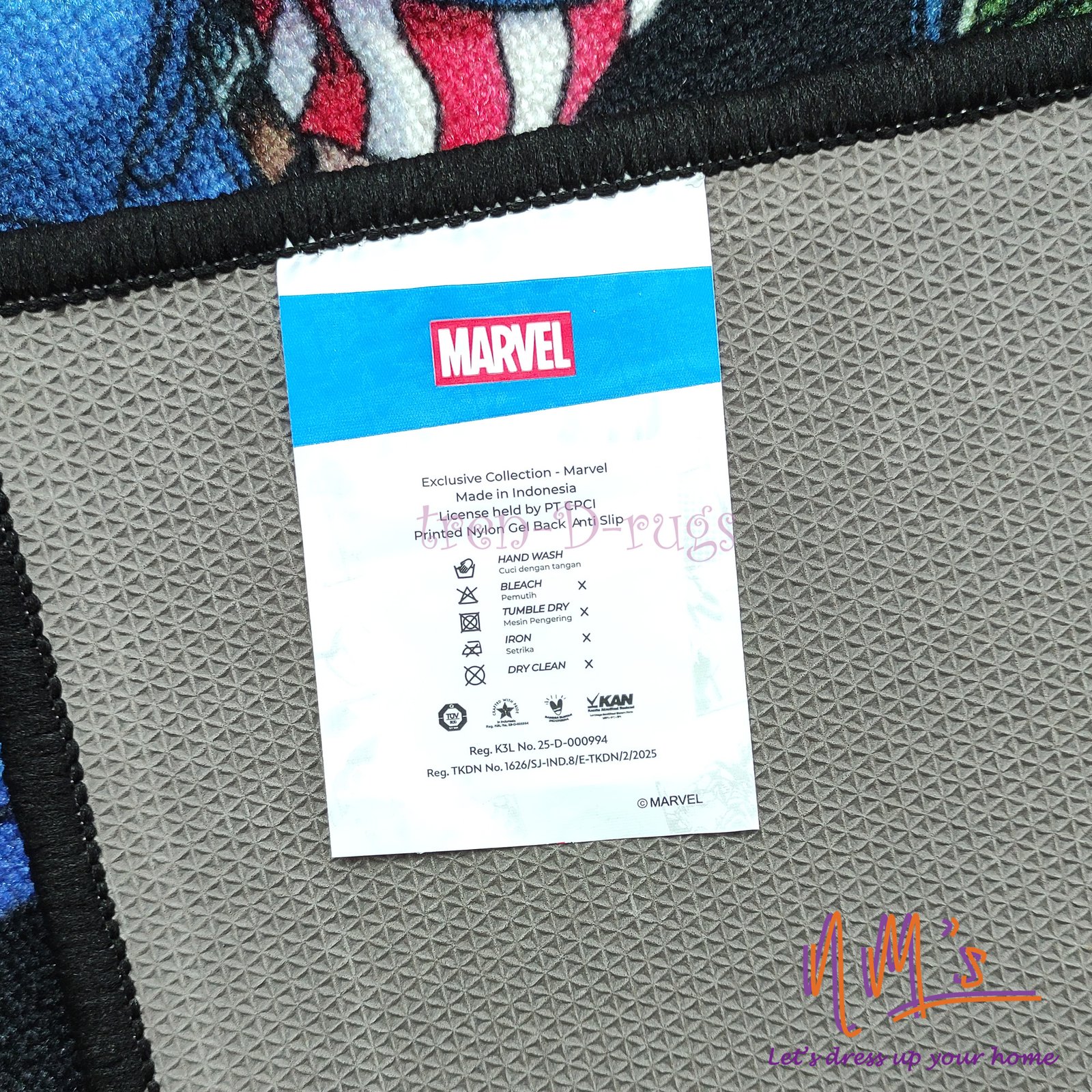 Keset Disney Marvel Official Merchandise 2pcs 50 x 120 cm - Gambar 4