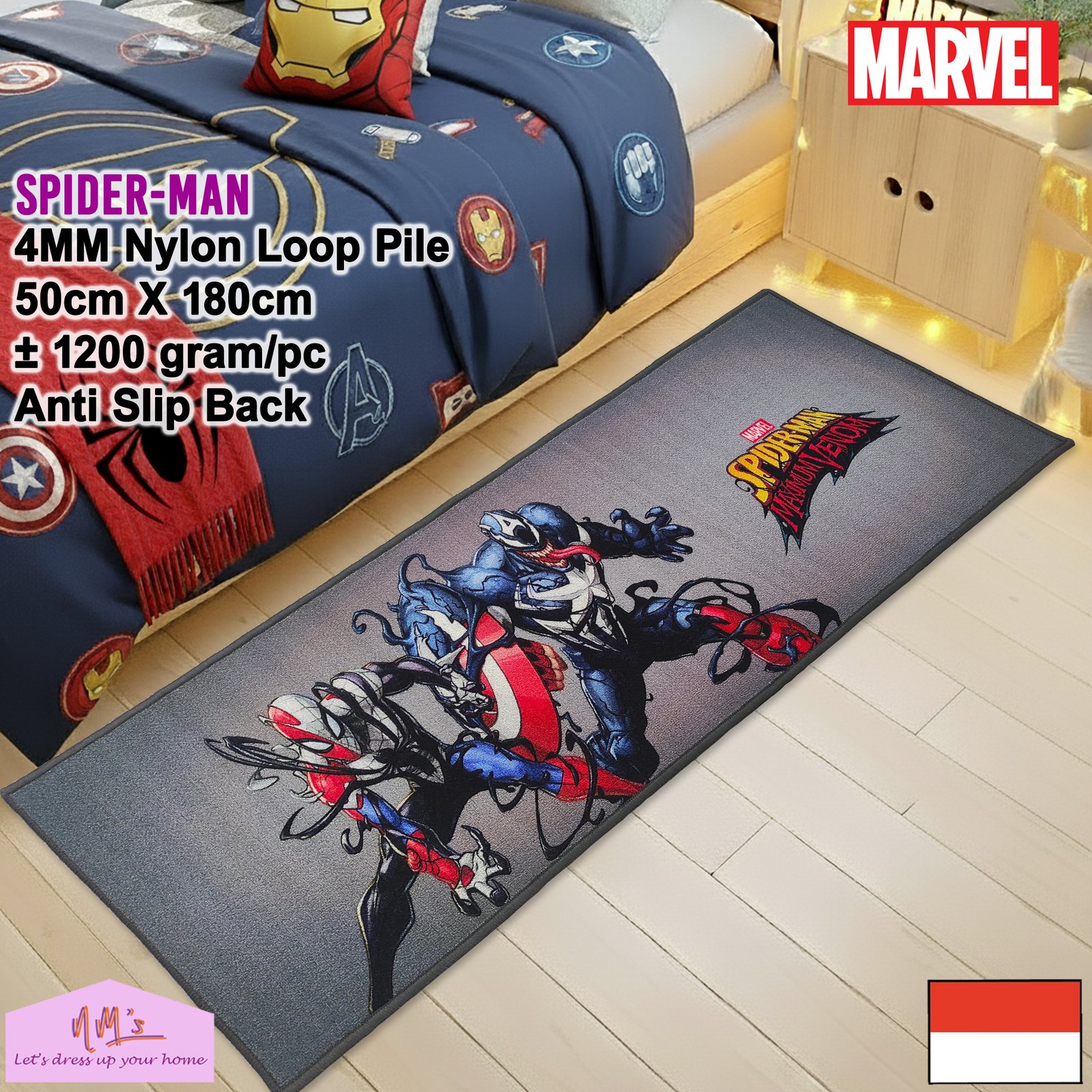 Keset Marvel Spiderman Official Merchandise 50 cm x 180 cm