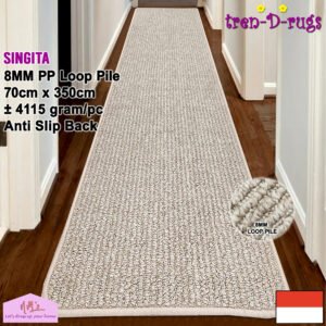 Tren-D-rugs karpet salur polos estetik 70 cm x 350 cm