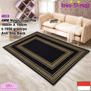 Tren-D-rugs Karpet modern monochrome permadani 100 x 150 cm