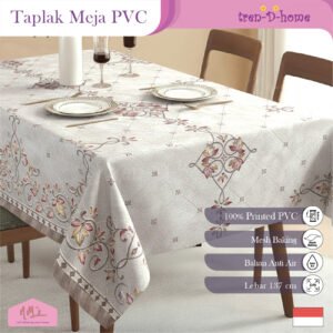 Tren-D-home Taplak motif aesthetic plastik pvc lebar 1.37 m