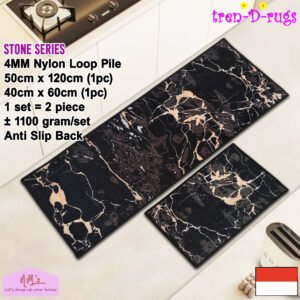 Tren-D-rugs Keset digital modern 2 pcs set 50 cm x 120 cm