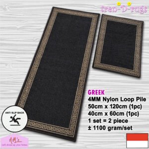 Tren-D-rugs Keset monochrome 2 pcs set 50 cm x 120 cm