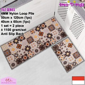 Tren-D-rugs Keset digital tile series 2 pcs set 50 x 120 cm
