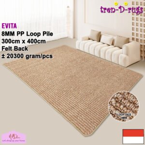 Tren-D-rugs Karpet jumbo salur polos stripe 300 cm x 400 cm