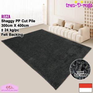 Tren-D-rugs Karpet shaggy jumbo polos estetik 300 x 400 cm