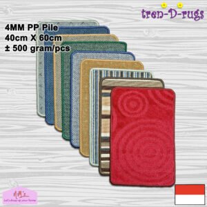Tren-D-rugs Keset action back loop pile motif 40 cm x 60 cm