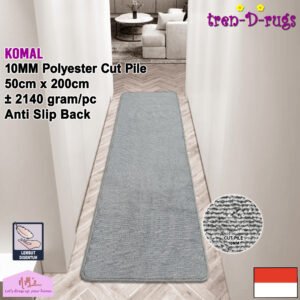 Tren-D-rugs Karpet microfiber supersoft polos 50 cm x 200 cm