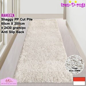 Tren-D-rugs Karpet shaggy polos modern estetik 60 x 200 cm