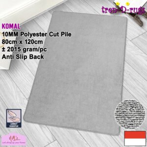 Tren-D-rugs Karpet microfiber polos modern 80 cm x 120 cm