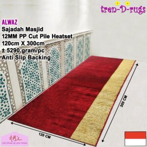 Tren-D-rugs Karpet Alwaz sejadah motif turkey 120 x 300 cm