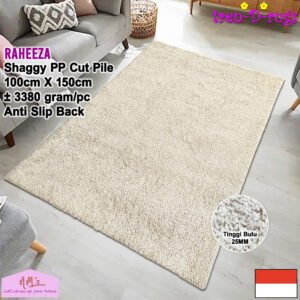 Tren-D-rugs Karpet shaggy polos modern estetik 100 x 150 cm