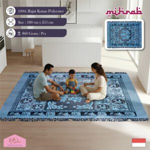 Karpet Hambal Mihrab anyaman rajut 180 cm x 255 cm