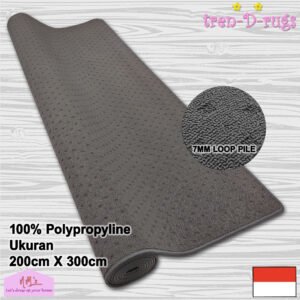 Karpet borneo polos bulu permadani modern 200 cm x 300 cm