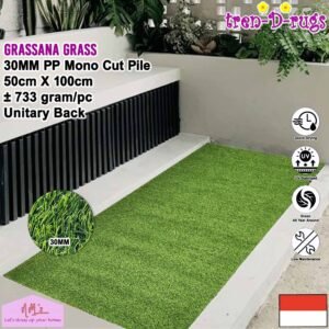 Tren-D-rugs Karpet rumput artificial grass 50 cm x 100 cm