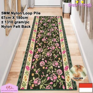Keset kaki lorong motif aesthetic 67 cm x 180 cm