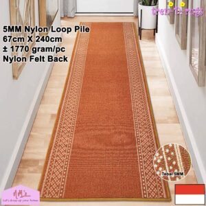 Karpet kaki lorong felt dan gel backing 67 cm x 240 cm